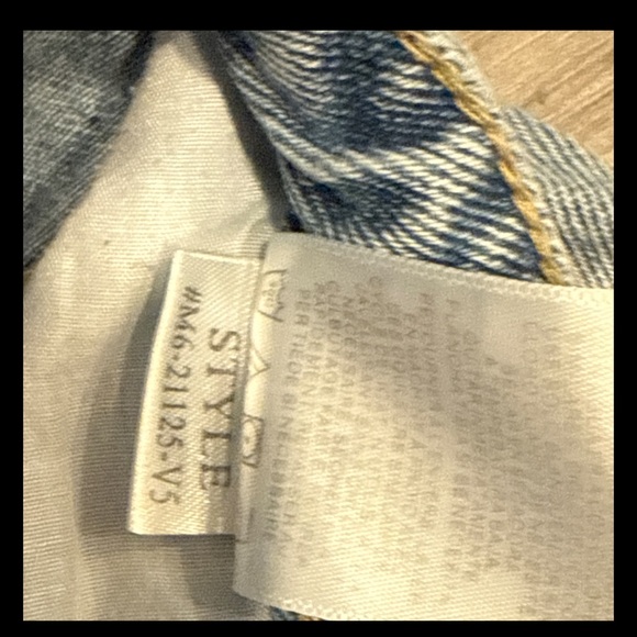 Light Blue Distressed Straight Leg Jeans - Picture 9 of 13